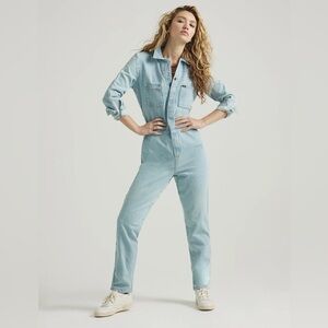 Women's Lee Union-Alls Coverall Denim Jumpsuit Size S